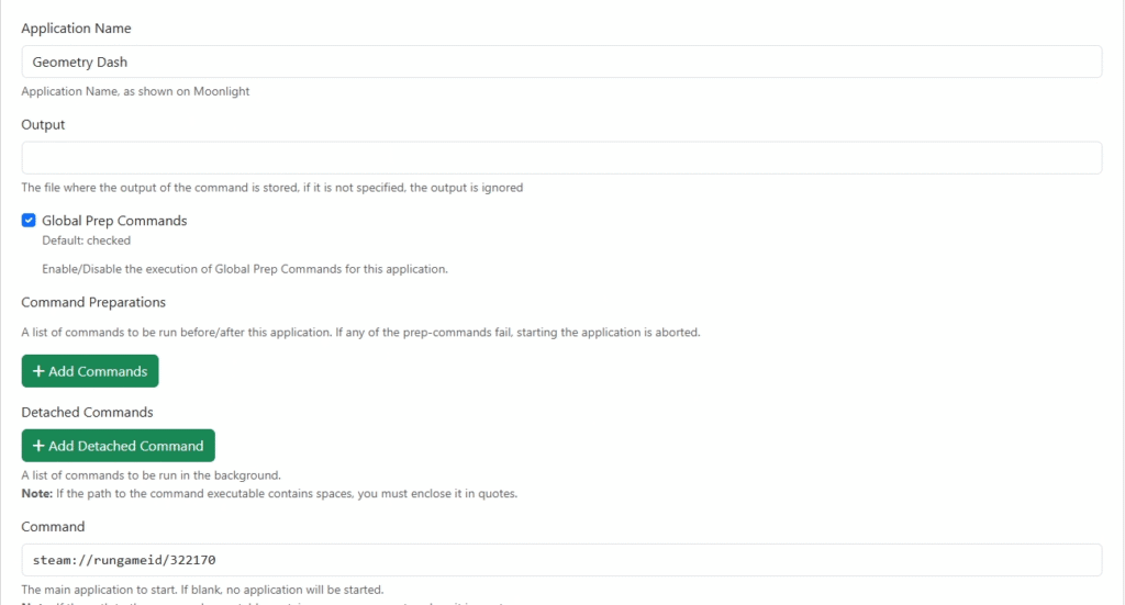 adding games to sunlight